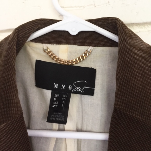 MNG Corduroy Brown Blazer with Elbow Patches - Picture 8 of 8